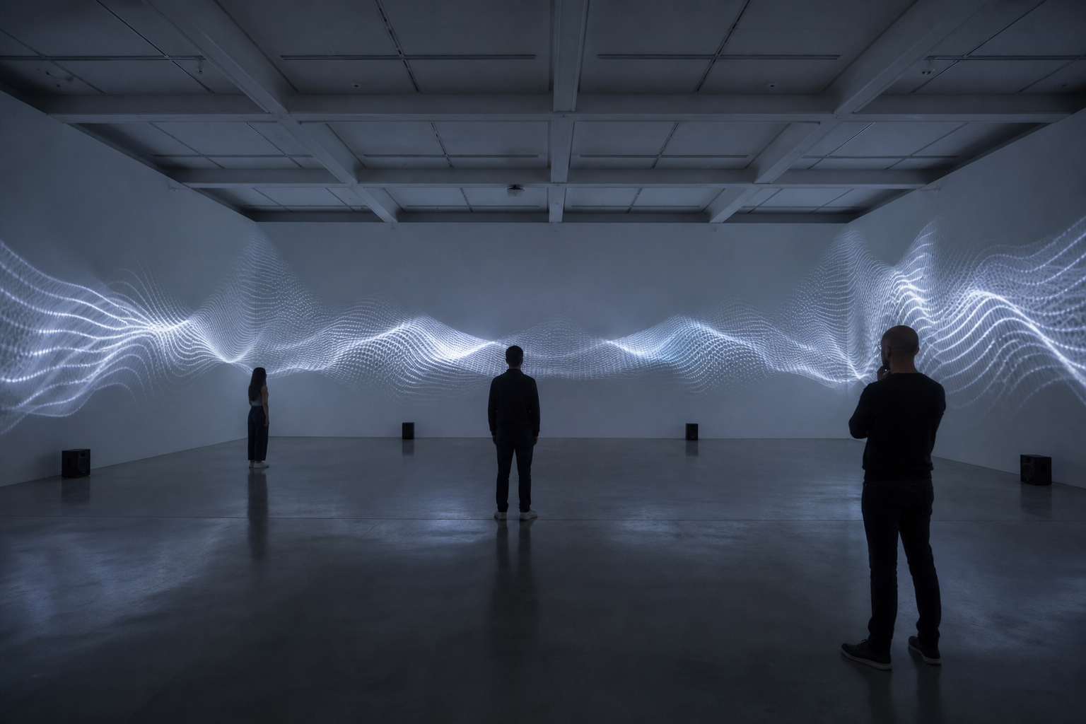 Installation sonore dans une galerie
